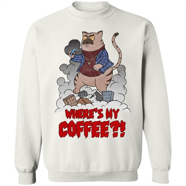Barstool Sports Store Catzilla Where's My Coffee Tee Shirt Hoodie Barstoolbigcat Barstool Sports Store Catzilla Where's My Coffee Tee Shirt Hoodie Barstoolbigcat