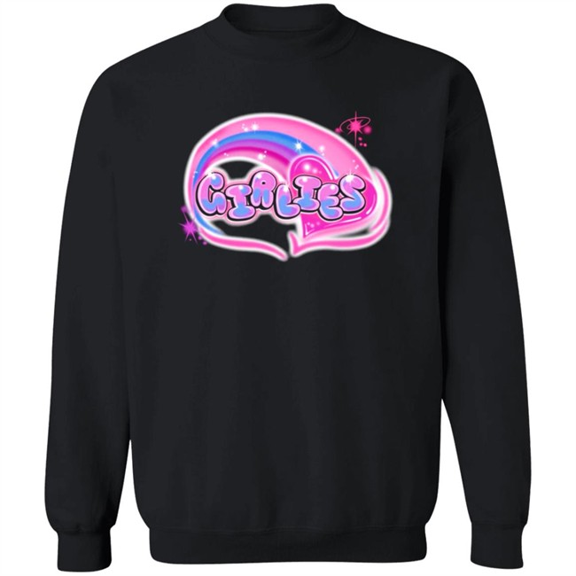 Larray Hey Girlies Airbrush T Shirt Larray Hey Girlies Airbrush T Shirt