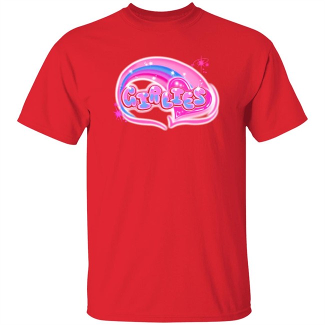 Larray Hey Girlies Airbrush T Shirt Larray Hey Girlies Airbrush T Shirt
