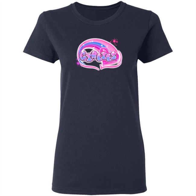 Larray Hey Girlies Airbrush T Shirt Larray Hey Girlies Airbrush T Shirt