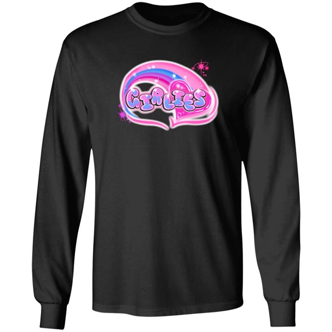 Larray Hey Girlies Airbrush T Shirt Larray Hey Girlies Airbrush T Shirt