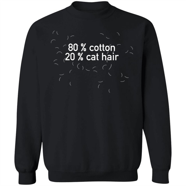 80% Cotton 20% Cat Hair Tee Shirt 80% Cotton 20% Cat Hair Tee Shirt