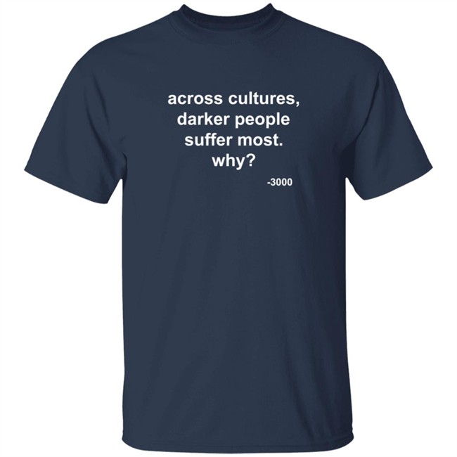 Across Cultures Darker People Suffer Most Why T Shirt Across Cultures Darker People Suffer Most Why T Shirt