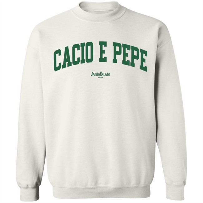 Geraldine Cacio E Pepe Santo Palato Roma Sweatshirt Geraldine Cacio E Pepe Santo Palato Roma Sweatshirt