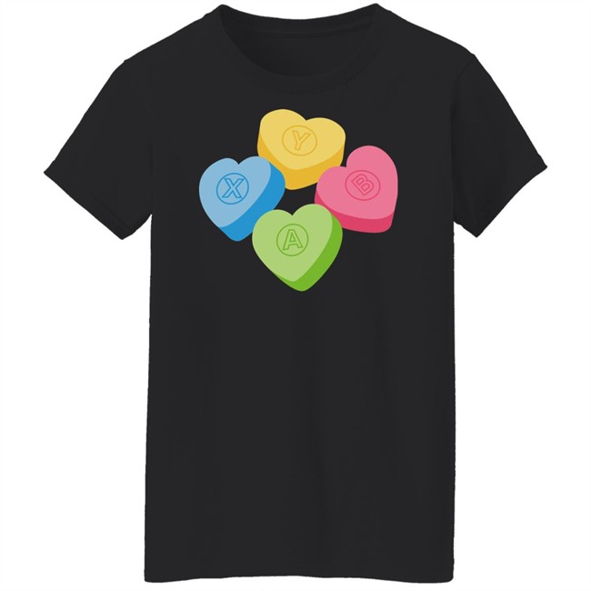 Valentine's Candy Hearts Crew Neck Sweatshirt Valentine's Candy Hearts Crew Neck Sweatshirt