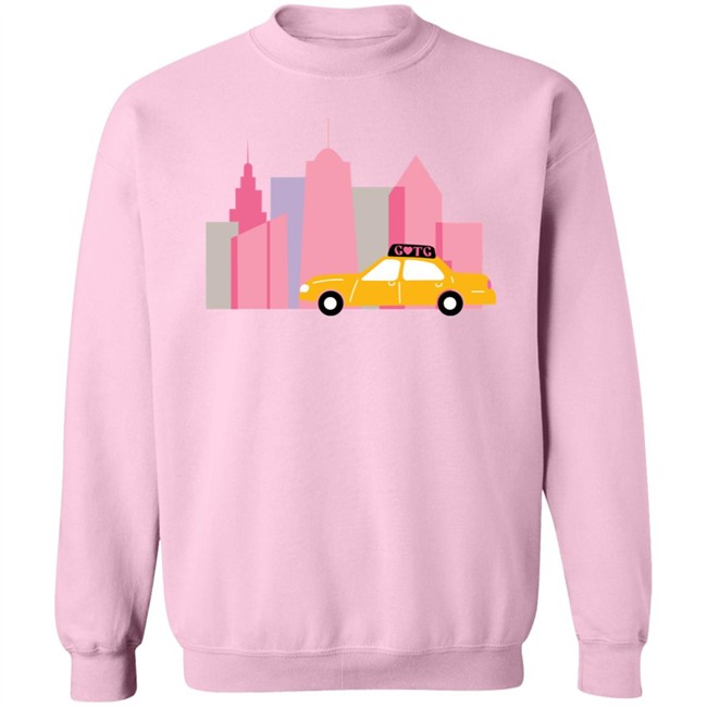 Gals On The Go Merch Signature Light Pink Crewneck Sweatshirt