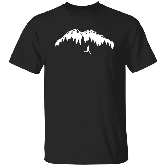 Trail Runner In The Mountains Running Tee Shirt