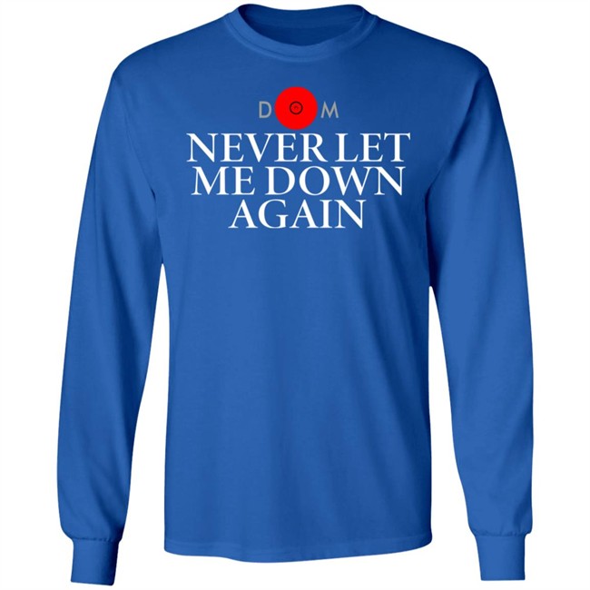 Never Let Me Down Again DM white logo Shirt Matt Pinfield Never Let Me Down Again DM white logo Shirt Matt Pinfield
