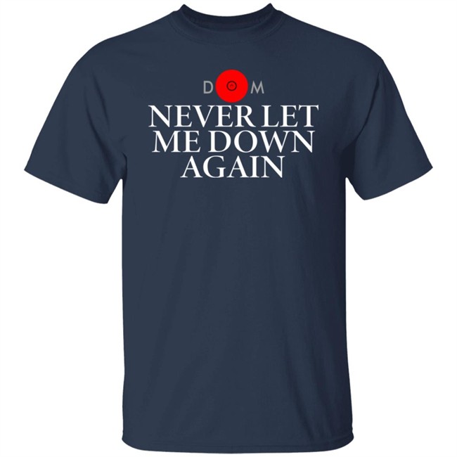 Never Let Me Down Again DM white logo Shirt Matt Pinfield Never Let Me Down Again DM white logo Shirt Matt Pinfield