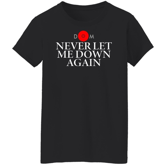 Never Let Me Down Again DM white logo Shirt Matt Pinfield Never Let Me Down Again DM white logo Shirt Matt Pinfield