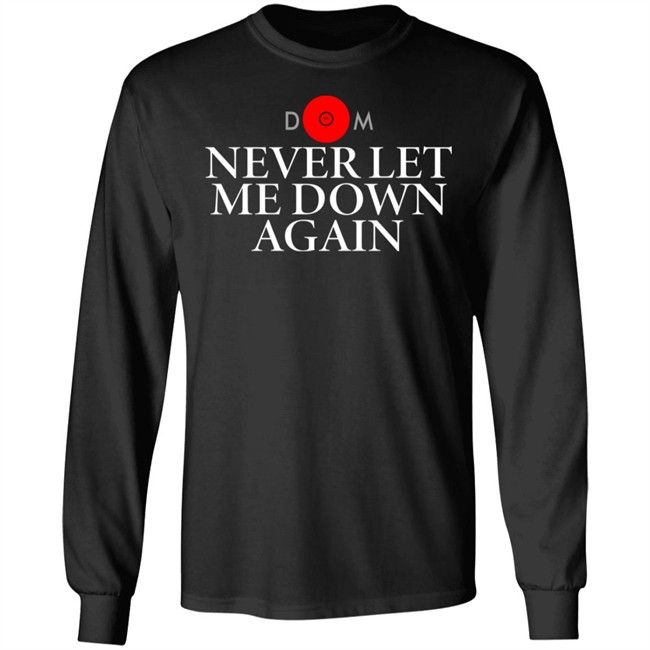 Never Let Me Down Again DM white logo Shirt Matt Pinfield Never Let Me Down Again DM white logo Shirt Matt Pinfield