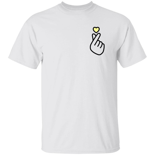 Second City Prints Finger Heart Hoodie White Second City Prints Finger Heart Hoodie White