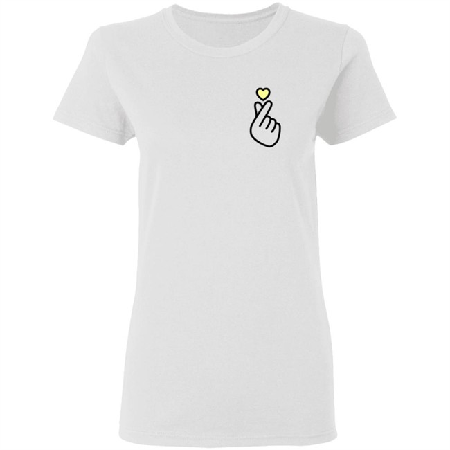 Second City Prints Finger Heart Hoodie White Second City Prints Finger Heart Hoodie White