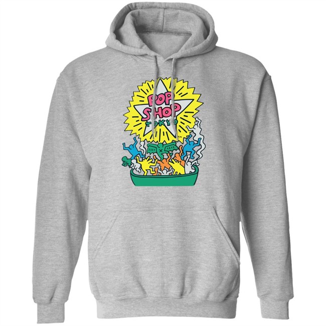 Orange Keith Haring Pop Shop Tokyo Shirt Orange Keith Haring Pop Shop Tokyo Shirt