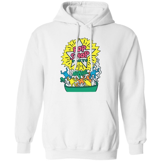 Orange Keith Haring Pop Shop Tokyo Shirt Orange Keith Haring Pop Shop Tokyo Shirt