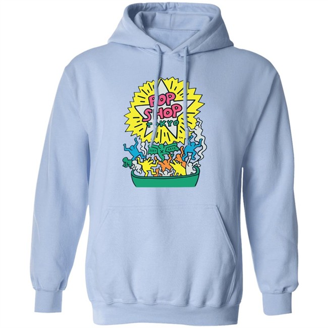 Orange Keith Haring Pop Shop Tokyo Shirt Orange Keith Haring Pop Shop Tokyo Shirt