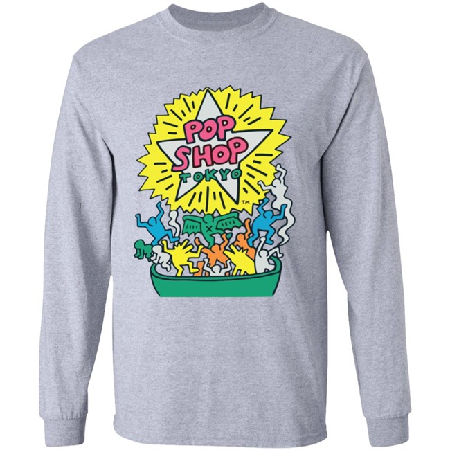 Orange Keith Haring Pop Shop Tokyo Shirt Orange Keith Haring Pop Shop Tokyo Shirt