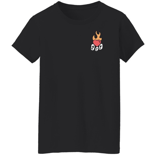 999 Club Merch Juice Wrld 999 Burning Hearts Hoodie Sweatshirt 999 Club Merch Juice Wrld 999 Burning Hearts Hoodie Sweatshirt