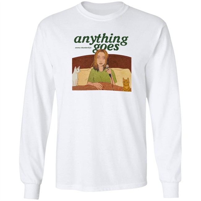 Emma Chamberlain Merch Anything Goes Tee Shirt Emma Chamberlain Merch Anything Goes Tee Shirt