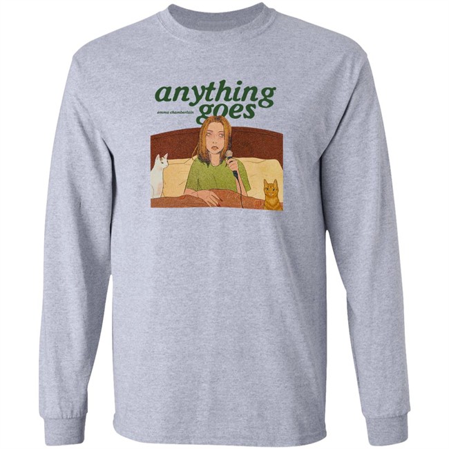 Emma Chamberlain Merch Anything Goes Tee Shirt Emma Chamberlain Merch Anything Goes Tee Shirt