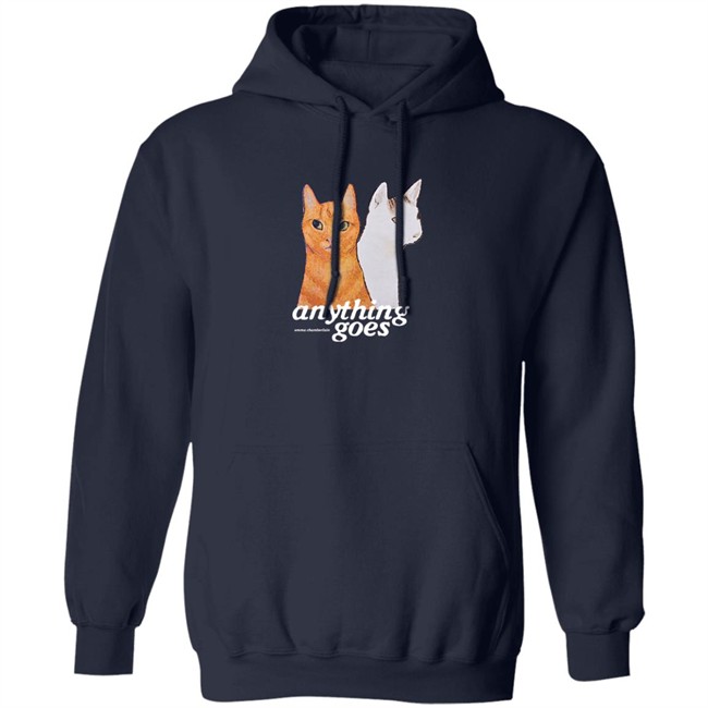 Anything Goes Emma Chamberlain Merch Anything Goes Cats Crewneck Sweatshirt Anything Goes Emma Chamberlain Merch Anything Goes Cats Crewneck Sweatshirt