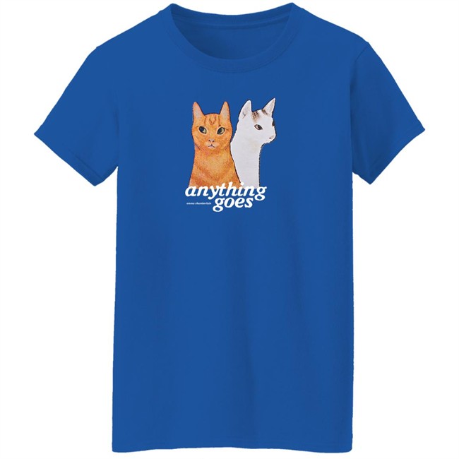 Anything Goes Emma Chamberlain Merch Anything Goes Cats Crewneck Sweatshirt Anything Goes Emma Chamberlain Merch Anything Goes Cats Crewneck Sweatshirt