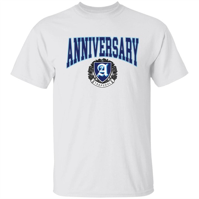 Deluxe Anniversary White Varsity T Shirt Deluxe Anniversary White Varsity T Shirt