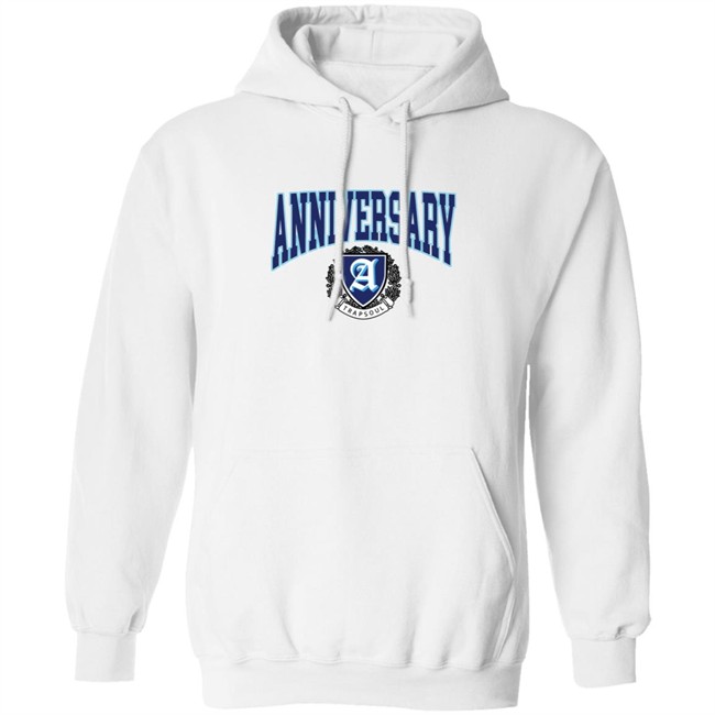 Deluxe Anniversary White Varsity T Shirt Deluxe Anniversary White Varsity T Shirt