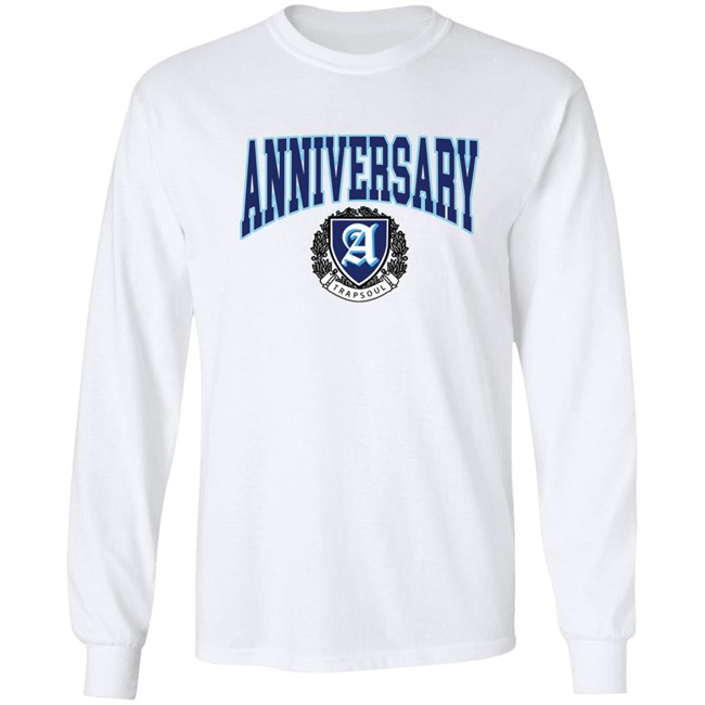 Deluxe Anniversary White Varsity T Shirt Deluxe Anniversary White Varsity T Shirt