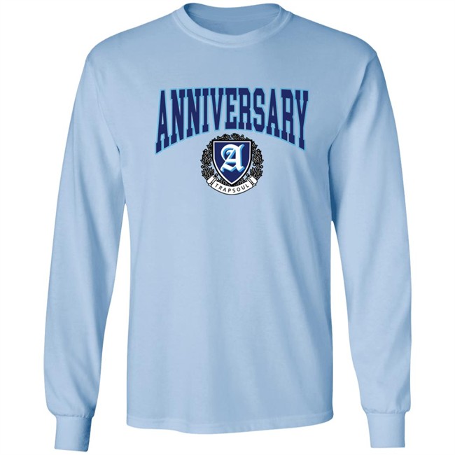 Deluxe Anniversary White Varsity T Shirt Deluxe Anniversary White Varsity T Shirt