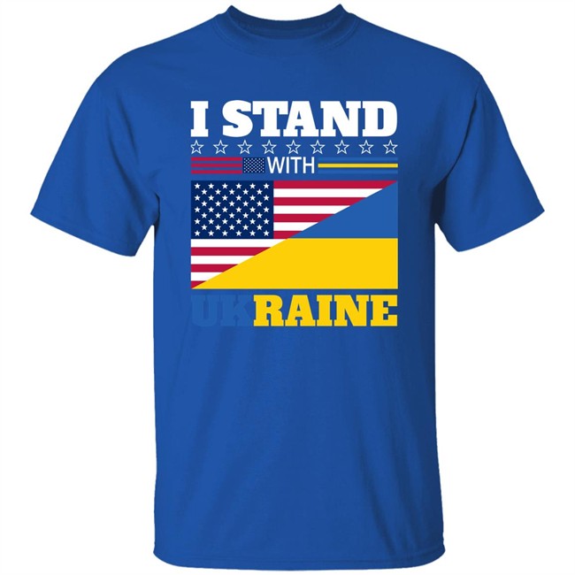 I Stand With Ukraine Usa Flag T Shirt I Stand With Ukraine Usa Flag T Shirt