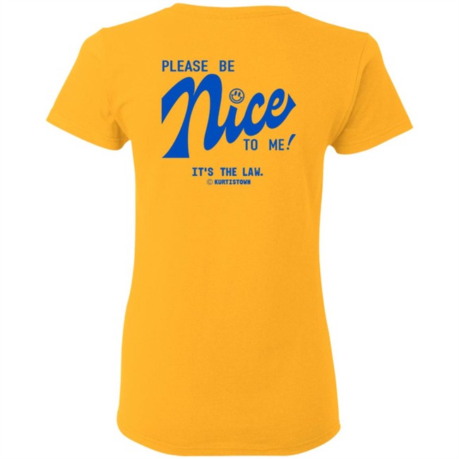 Kurtistown Please Be Nice To Me White Tee Kurtistown Please Be Nice To Me White Tee