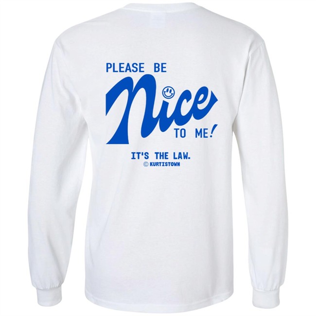 Kurtistown Please Be Nice To Me White Tee Kurtistown Please Be Nice To Me White Tee