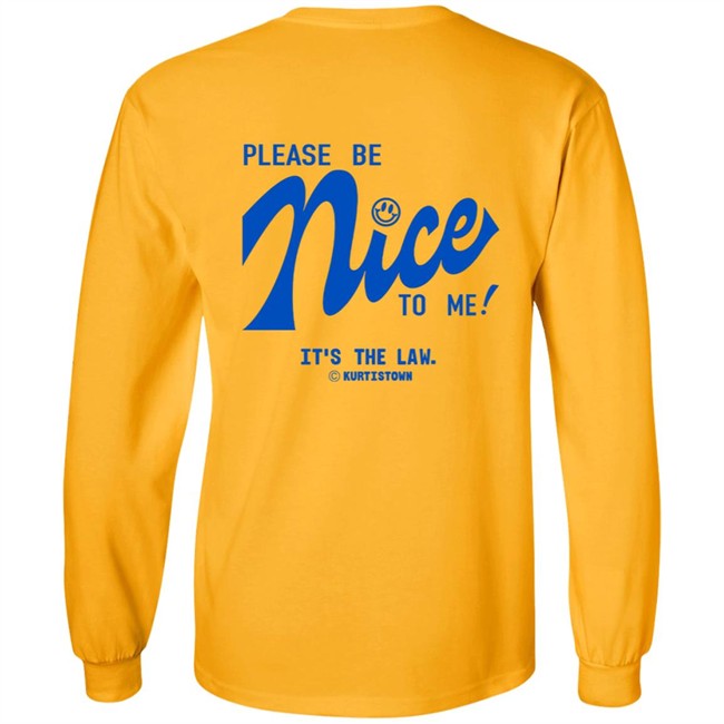 Kurtistown Please Be Nice To Me White Tee Kurtistown Please Be Nice To Me White Tee