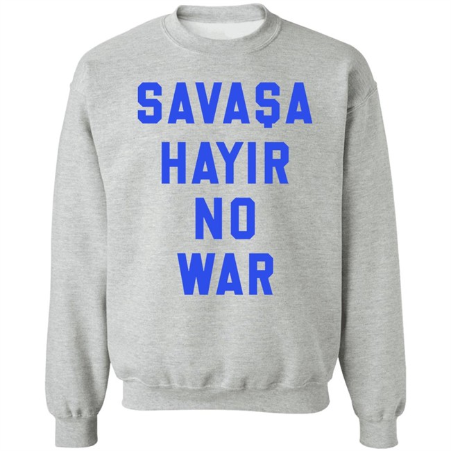 Turkish Footballer Aykut Demir Savasa Hayir No To War Ukraine T Shirt Turkish Footballer Aykut Demir Savasa Hayir No To War Ukraine T Shirt