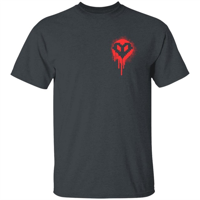 Red Bleeding Hardcore Heart Shirt Red Bleeding Hardcore Heart Shirt