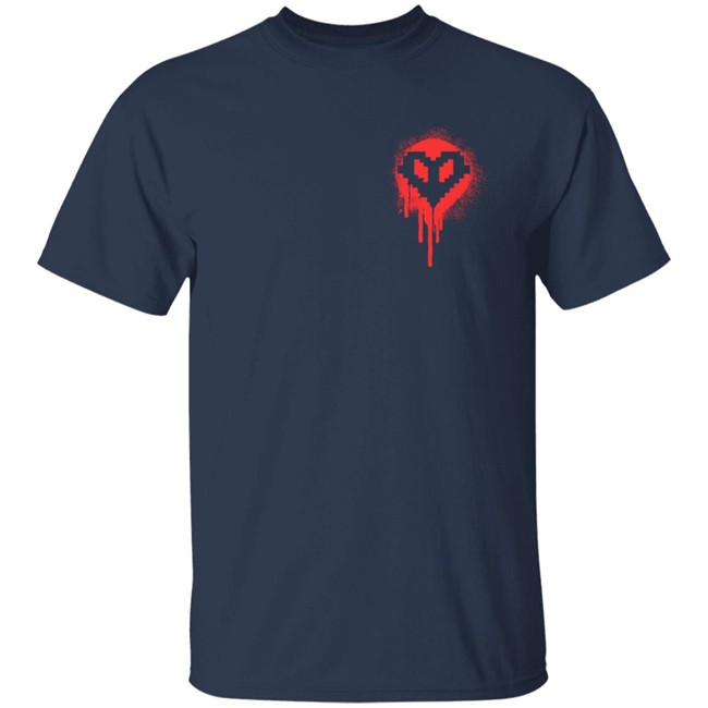 Red Bleeding Hardcore Heart Shirt Red Bleeding Hardcore Heart Shirt