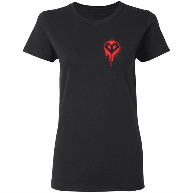 Red Bleeding Hardcore Heart Shirt Red Bleeding Hardcore Heart Shirt