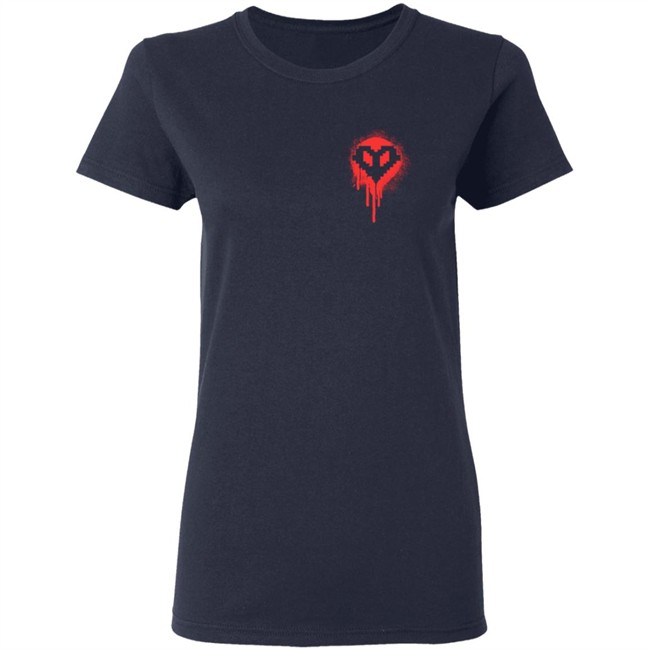 Red Bleeding Hardcore Heart Shirt Red Bleeding Hardcore Heart Shirt