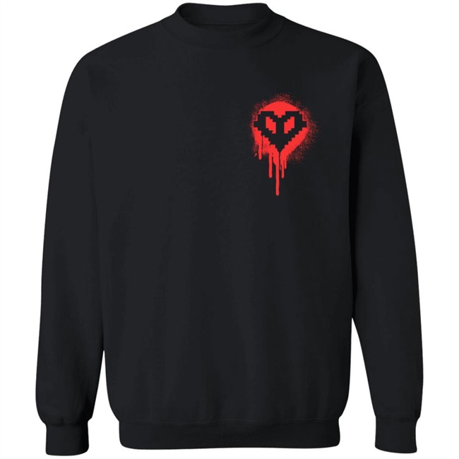 Red Bleeding Hardcore Heart Shirt Red Bleeding Hardcore Heart Shirt
