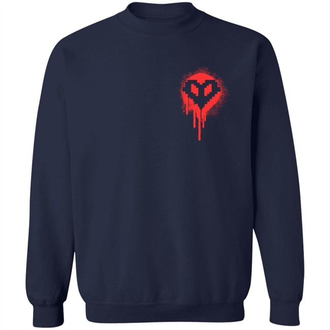 Red Bleeding Hardcore Heart Shirt Red Bleeding Hardcore Heart Shirt