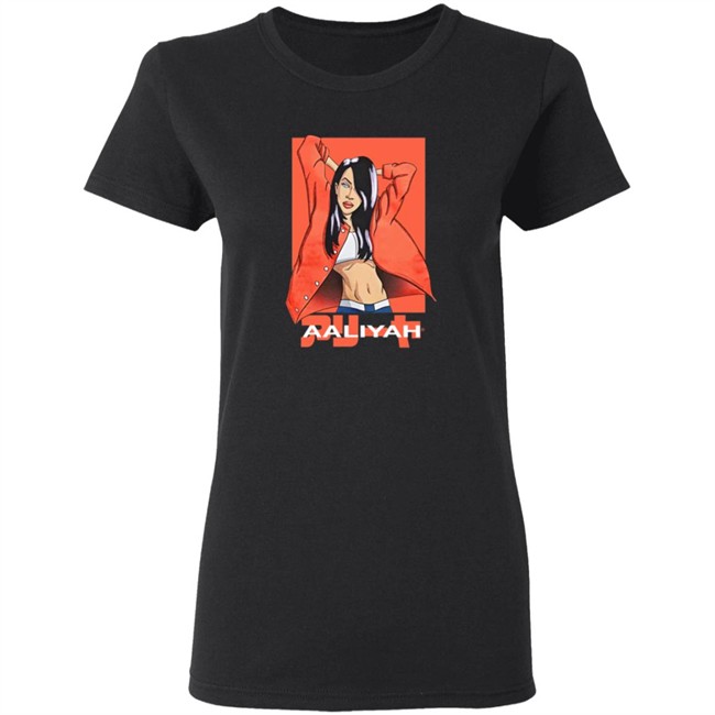 Urban Outfitters Aaliyah Anime Tee Shirt Black Urban Outfitters Aaliyah Anime Tee Shirt Black