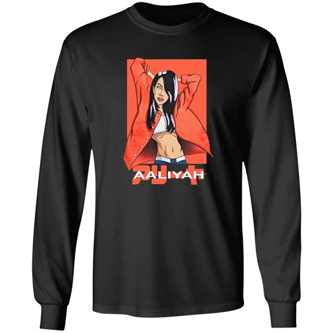 Urban Outfitters Aaliyah Anime Tee Shirt Black Urban Outfitters Aaliyah Anime Tee Shirt Black
