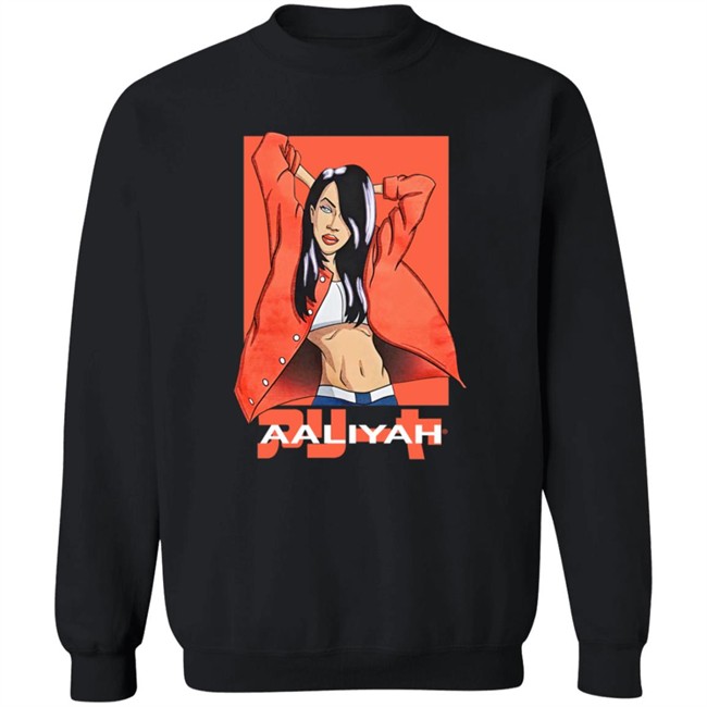 Urban Outfitters Aaliyah Anime Tee Shirt Black Urban Outfitters Aaliyah Anime Tee Shirt Black
