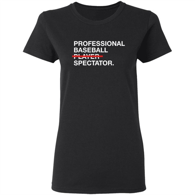 Obvious Shirts Professional Baseball Player Spectator Shirt Obvious Shirts Professional Baseball Player Spectator Shirt