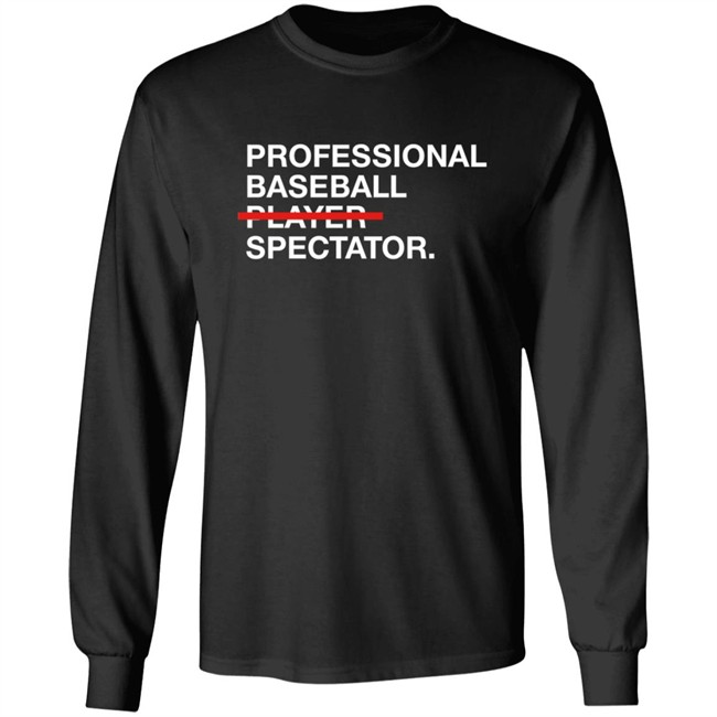 Obvious Shirts Professional Baseball Player Spectator Shirt Obvious Shirts Professional Baseball Player Spectator Shirt