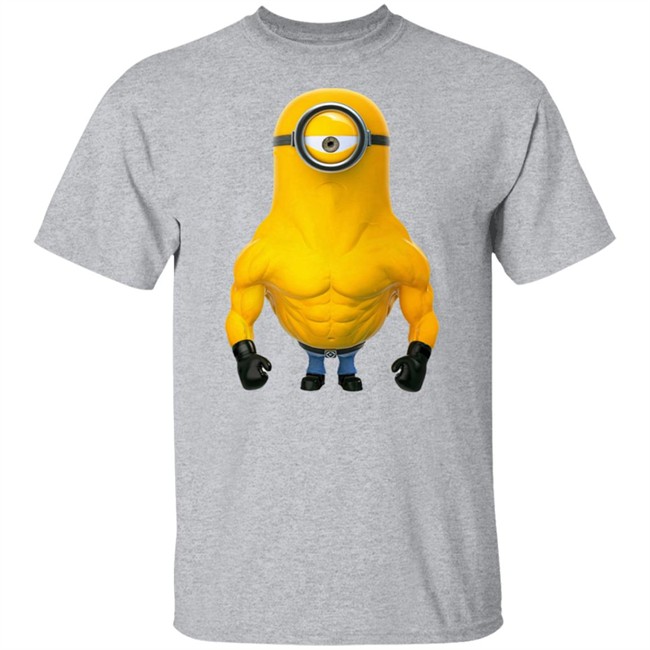 Rata Realno Minions Bodybuilder Tee Shirt Rata Realno Minions Bodybuilder Tee Shirt