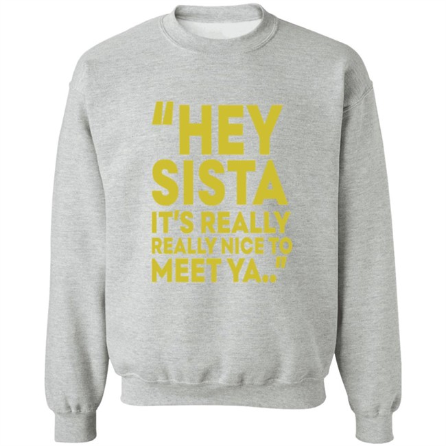 Hey Sista Its Really Really Nice To Meet Ya T Shirt Hey Sista Its Really Really Nice To Meet Ya T Shirt