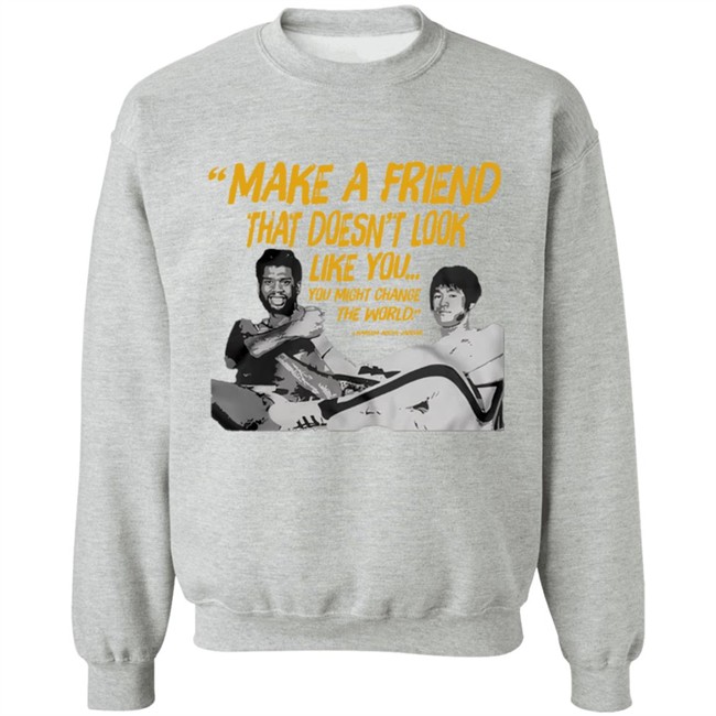 Kareem Abdul Jabbar Bruce Lee Make A Friend T Shirt Kareem Abdul Jabbar Bruce Lee Make A Friend T Shirt