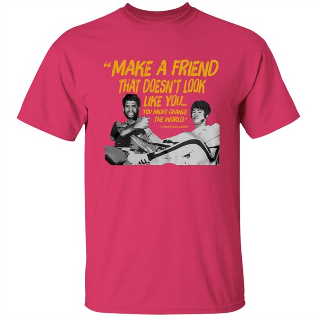 Kareem Abdul Jabbar Bruce Lee Make A Friend T Shirt Kareem Abdul Jabbar Bruce Lee Make A Friend T Shirt
